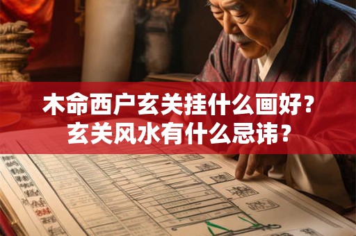 木命西户玄关挂什么画好？玄关风水有什么忌讳？