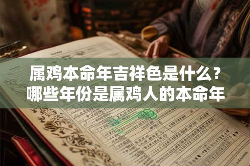属鸡本命年吉祥色是什么？哪些年份是属鸡人的本命年