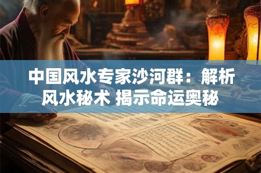 中国风水专家沙河群：解析风水秘术 揭示命运奥秘