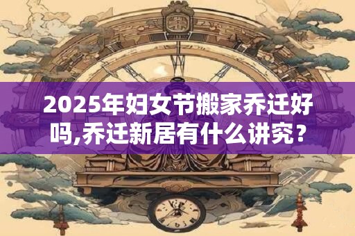 2025年妇女节搬家乔迁好吗,乔迁新居有什么讲究？