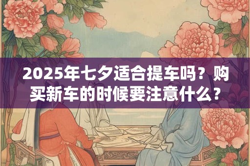 2026年七夕适合提车吗?购买新车的时候要注意什么? 2026年七夕适合提车吗?购买新车的时候要注意什么?
