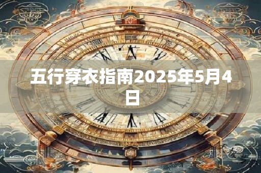 五行穿衣指南2025年5月4日