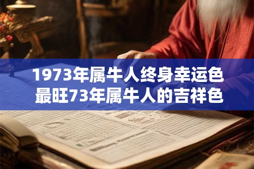 1973年属牛人终身幸运色 最旺73年属牛人的吉祥色