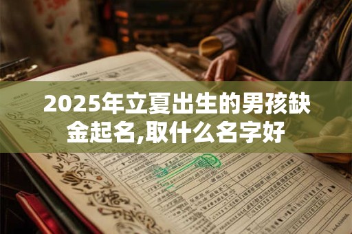 2025年立夏出生的男孩缺金起名,取什么名字好