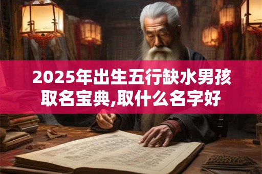 2025年出生五行缺水男孩取名宝典,取什么名字好