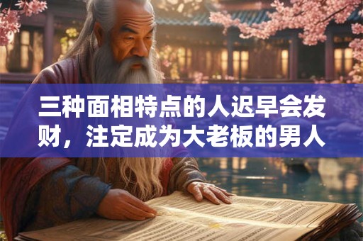 三种面相特点的人迟早会发财，注定成为大老板的男人面相