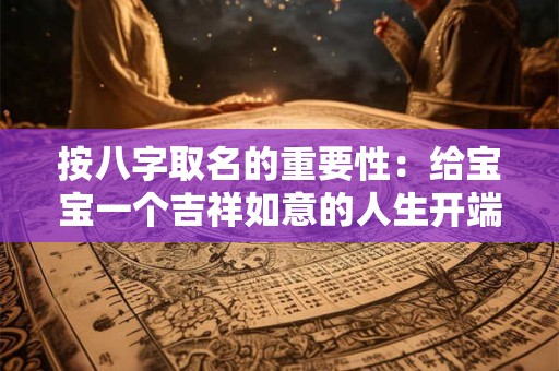 按八字取名的重要性：给宝宝一个吉祥如意的人生开端