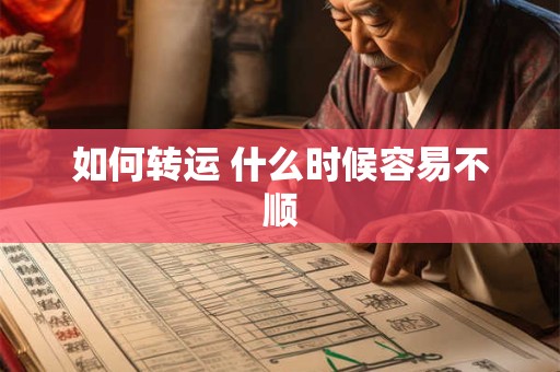 如何转运 什么时候容易不顺