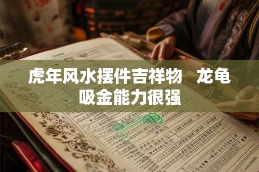 虎年风水摆件吉祥物   龙龟吸金能力很强