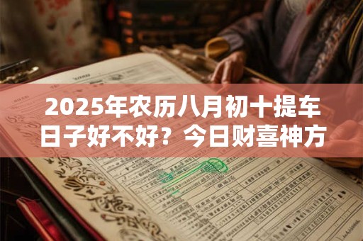 2025年农历八月初十提车日子好不好？今日财喜神方位？
