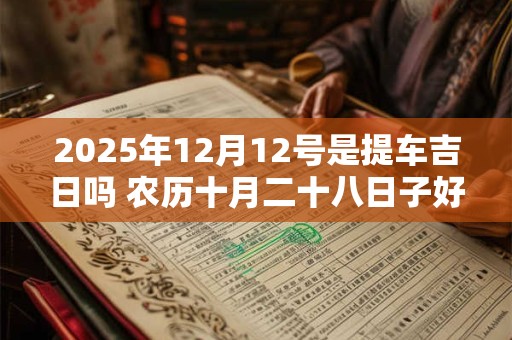 2025年12月12号是提车吉日吗 农历十月二十八日子好吗