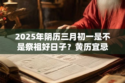 2025年阴历三月初一是不是祭祖好日子？黄历宜忌