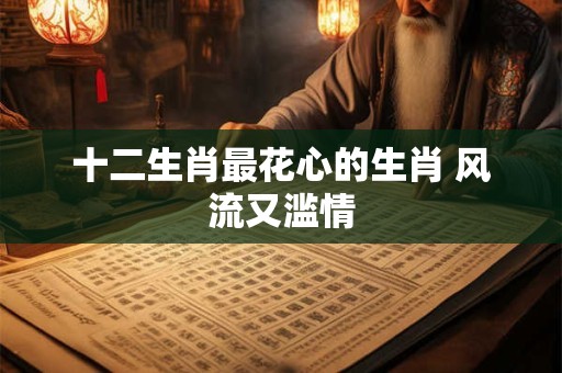 十二生肖最花心的生肖 风流又滥情