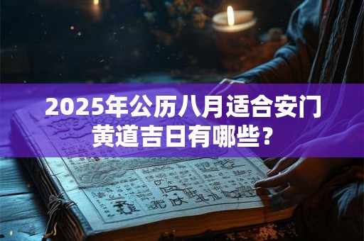 2025年公历八月适合安门黄道吉日有哪些？