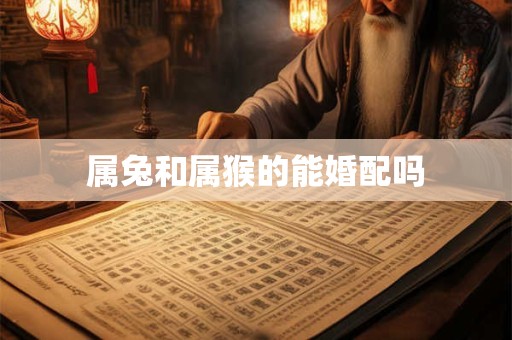 属兔和属猴的能婚配吗