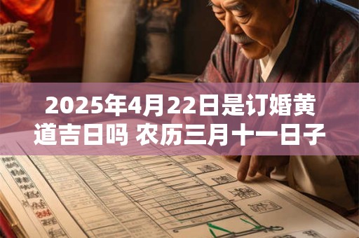 2025年4月22日是订婚黄道吉日吗 农历三月十一日子好吗