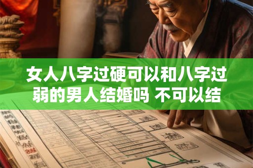女人八字过硬可以和八字过弱的男人结婚吗 不可以结婚