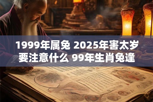 1999年属兔 2025年害太岁要注意什么 99年生肖兔逢龙年运气如何