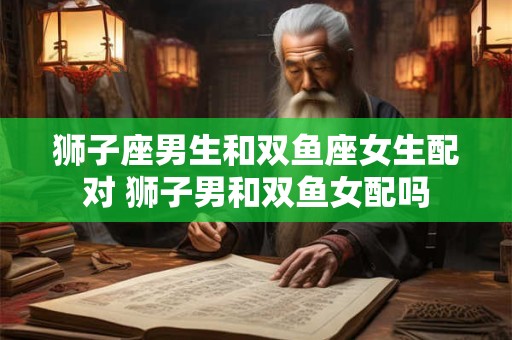 狮子座男生和双鱼座女生配对 狮子男和双鱼女配吗