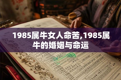 1985属牛女人命苦,1985属牛的婚姻与命运