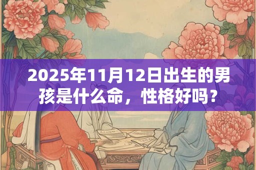 2025年11月12日出生的男孩是什么命，性格好吗？