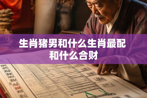 生肖猪男和什么生肖最配 和什么合财