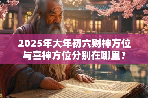 2025年大年初六财神方位与喜神方位分别在哪里？