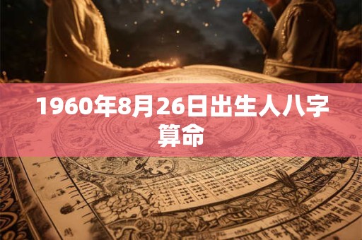1960年8月26日出生人八字算命 1960年8月26日出生人八字算命
