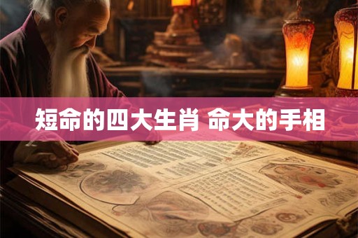 短命的四大生肖 命大的手相