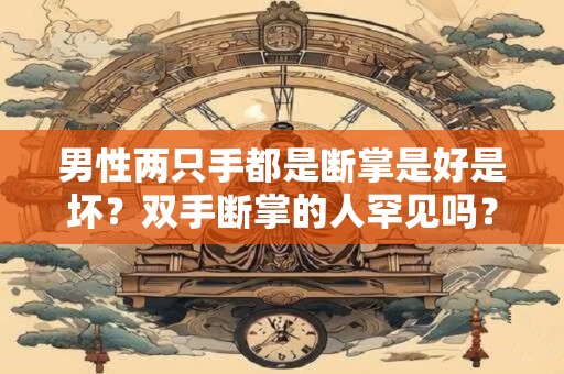 男性两只手都是断掌是好是坏?双手断掌的人罕见吗? 男性两只手都是断掌是好是坏?双手断掌的人罕见吗?