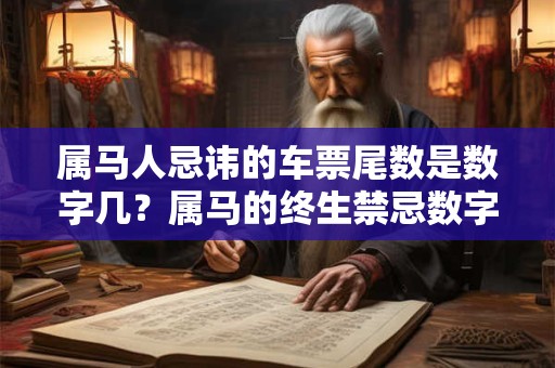 属马人忌讳的车票尾数是数字几？属马的终生禁忌数字