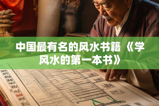中国最有名的风水书籍 《学风水的第一本书》