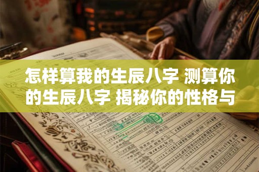 怎样算我的生辰八字 测算你的生辰八字 揭秘你的性格与命运