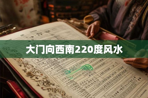 大门向西南220度风水