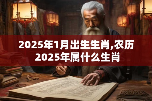 2025年1月出生生肖,农历 2025年属什么生肖
