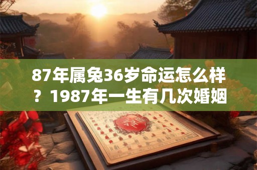 87年属兔36岁命运怎么样？1987年一生有几次婚姻？