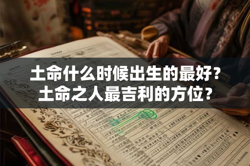 土命什么时候出生的最好？土命之人最吉利的方位？