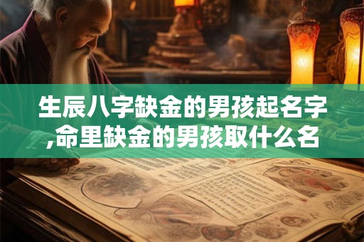 生辰八字缺金的男孩起名字,命里缺金的男孩取什么名字好