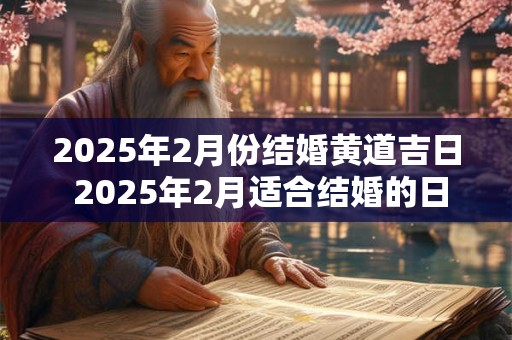 2025年2月份结婚黄道吉日 2025年2月适合结婚的日子 2025年2月份结婚黄道吉日 2025年2月适合结婚的日子