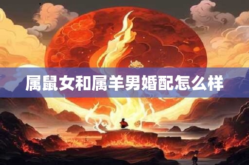 属鼠女和属羊男婚配怎么样