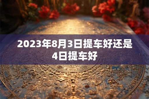 2023年8月3日提车好还是4日提车好
