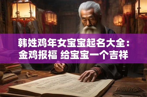韩姓鸡年女宝宝起名大全：金鸡报福 给宝宝一个吉祥的名字