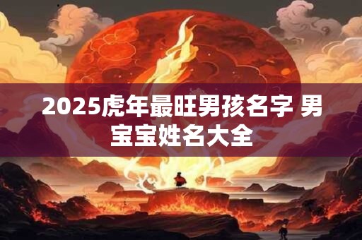 2025虎年最旺男孩名字 男宝宝姓名大全