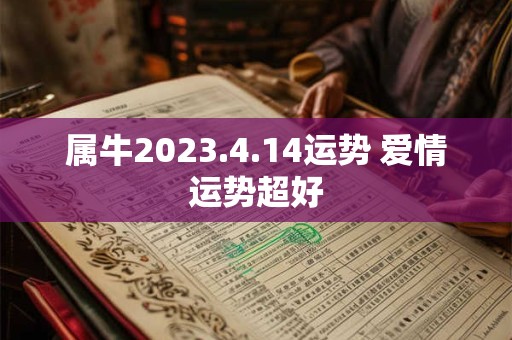 属牛2023.4.14运势 爱情运势超好
