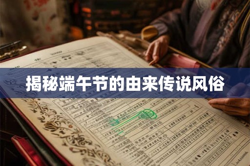 揭秘端午节的由来传说风俗
