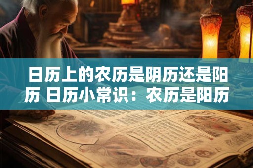 日历上的农历是阴历还是阳历 日历小常识：农历是阳历还是阴历