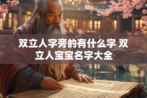 双立人字旁的有什么字 双立人宝宝名字大全