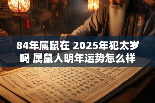 84年属鼠在 2025年犯太岁吗 属鼠人明年运势怎么样