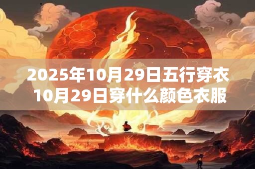 2026年10月29日五行穿衣 10月29日穿什么颜色衣服 2026年10月29日五行穿衣 10月29日穿什么颜色衣服
