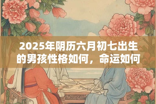 2025年阴历六月初七出生的男孩性格如何，命运如何？